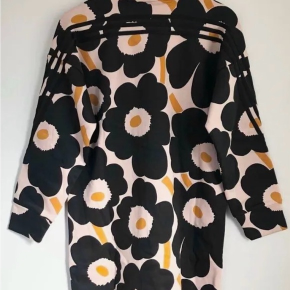 Addidas Marimekko Unikko Halo Blush Sweatshirt Dress - Picture 4 of 5